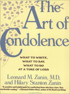 cover image of The Art of Condolence